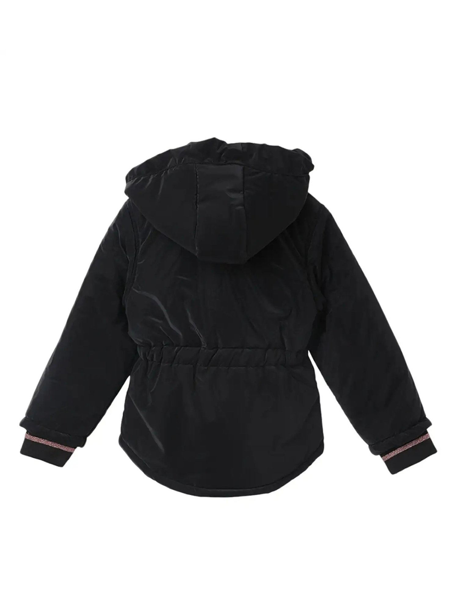 Elle Kids Black Quilted  Jacket