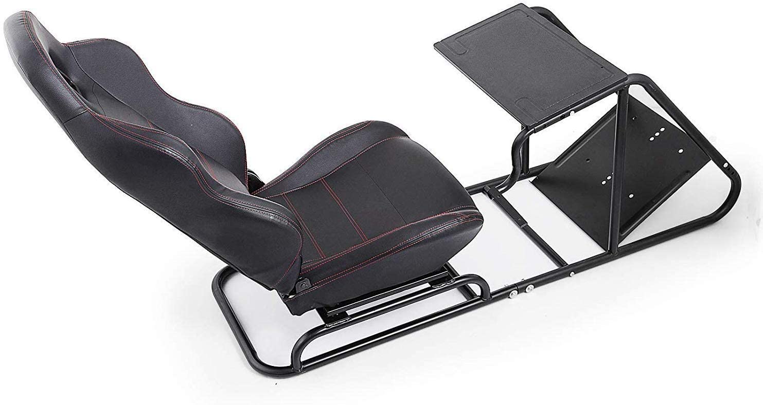 VEVOR Driving Simulator Seat Adjustable Driving Gaming Reclinable Seat with Gear Shifter Mount for PS2 PS3 PS4 Xbox Xbox 360 Xbox