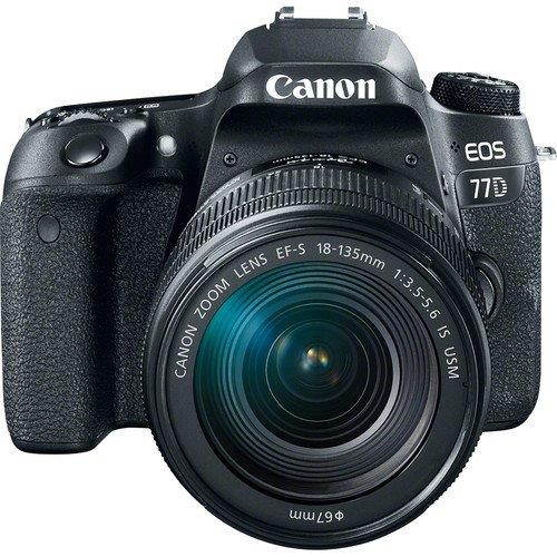 Canon EOS 77D DSLR Camera with 18-135mm USM Lens (Intl Model) (1892C002) - Starter Bundle