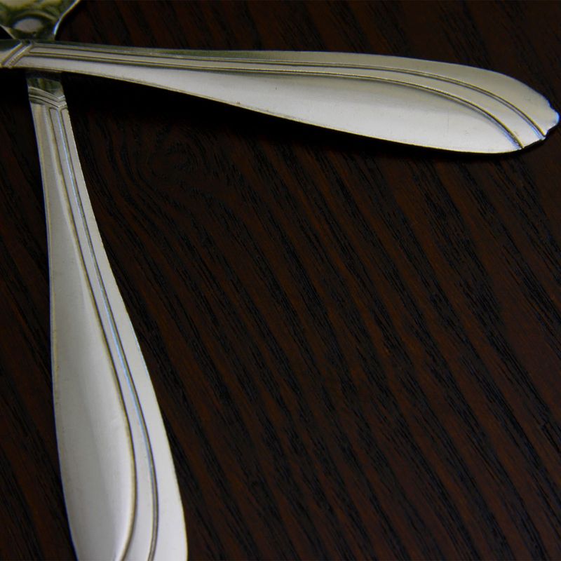 41pc Stainless Steel Zehira Frost Silverware Set - Cambridge Silversmiths