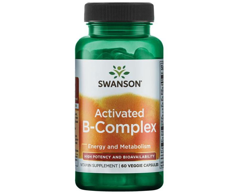 Swanson Activated B-Complex High Potency and Bioavailability 60 Veggie Capsules