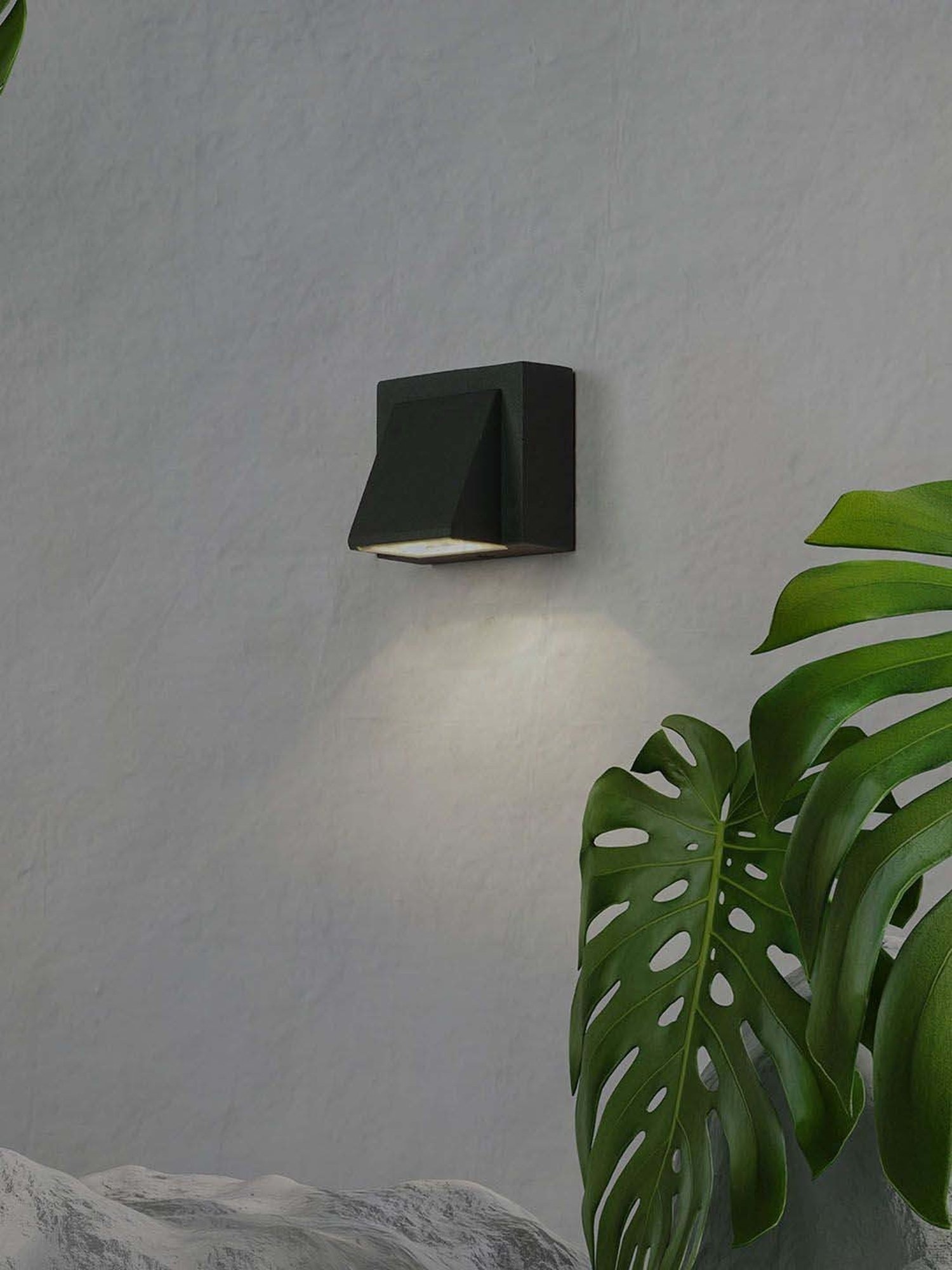 FOS LIGHTING Grey Aluminium Led Light Outdoor Wall Light