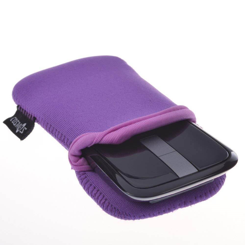Cosmos &reg; Purple Neoprene Carrying Protection Sleeve Bag Pouch Cover for Microsoft Arc Touch Mouse