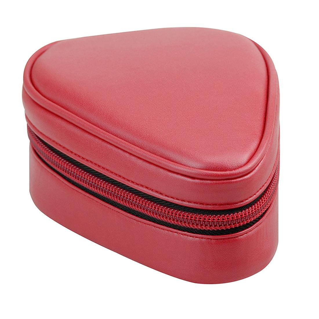 Geekria Carry Case for JBL Clip 2 Waterproof Portable speaker Portable Wireless Speakers, Clip2, Clip+, Clip Splashproof Protective Speaker Travel Bag with space for cable, charge, parts (Red PU)