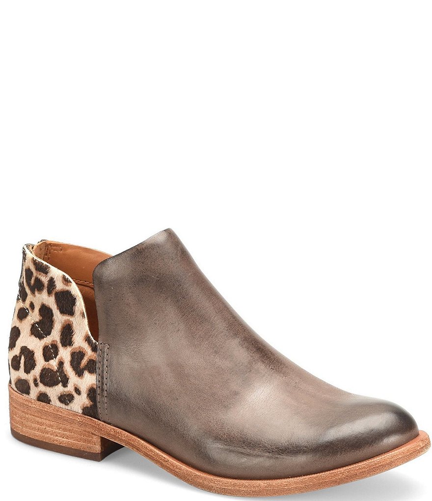 Kork-Ease Renny Giraffe Print Calf Hair Leather Ankle Booties