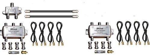 Pixel Satellite Radio SR-8 Amplified 8-Way Splitter Kit