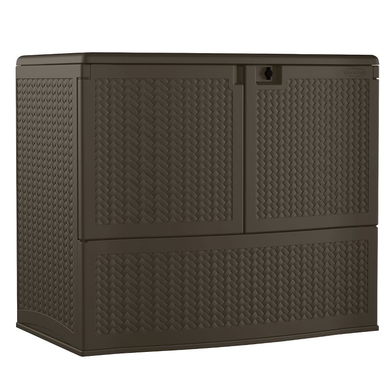 Resin Wicker Storage Buffet - Brown - Suncast
