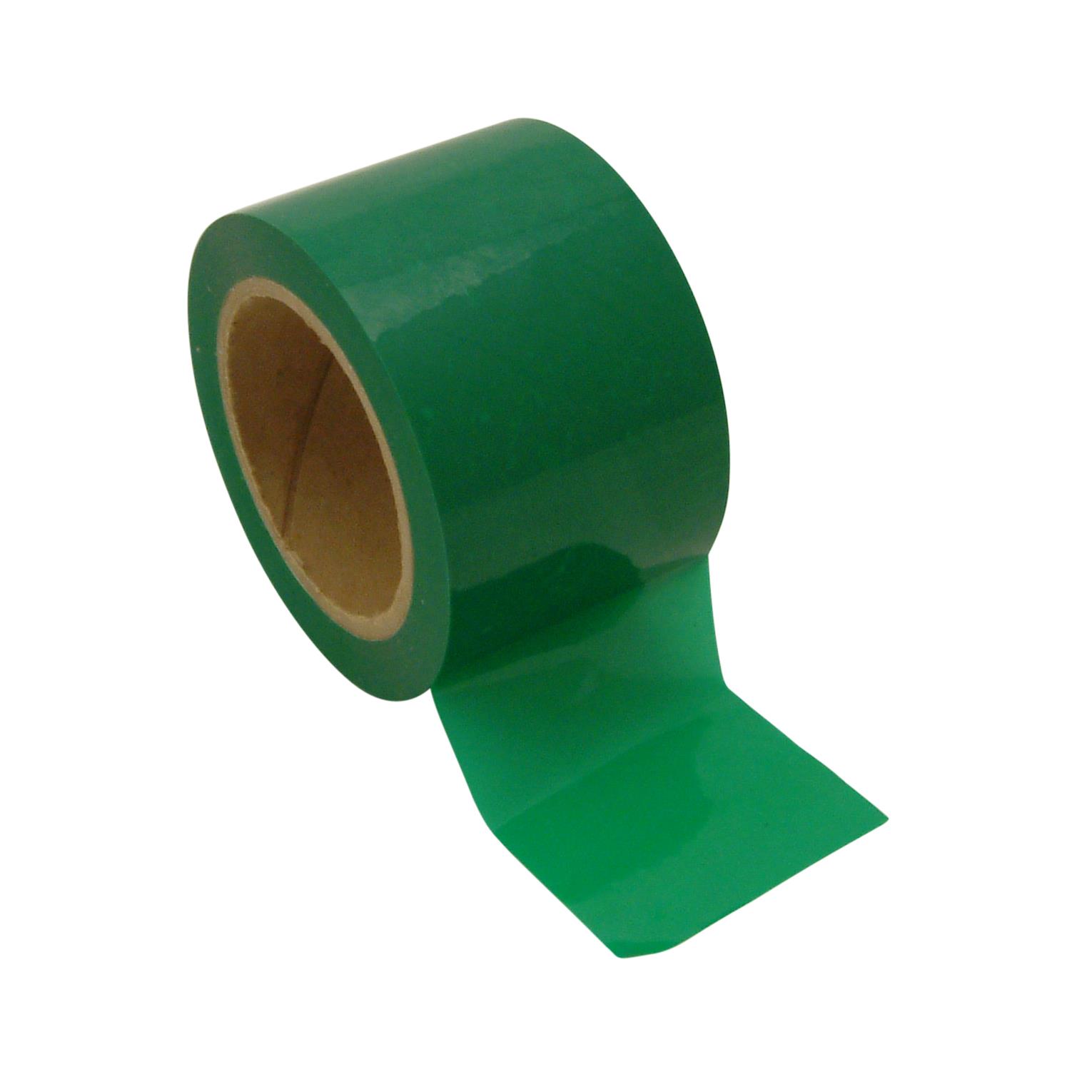 JVCC OPP-26C Premium Grade Colored Packaging Tape: 3 in. (72mm actual) x 72 yds. (Green)