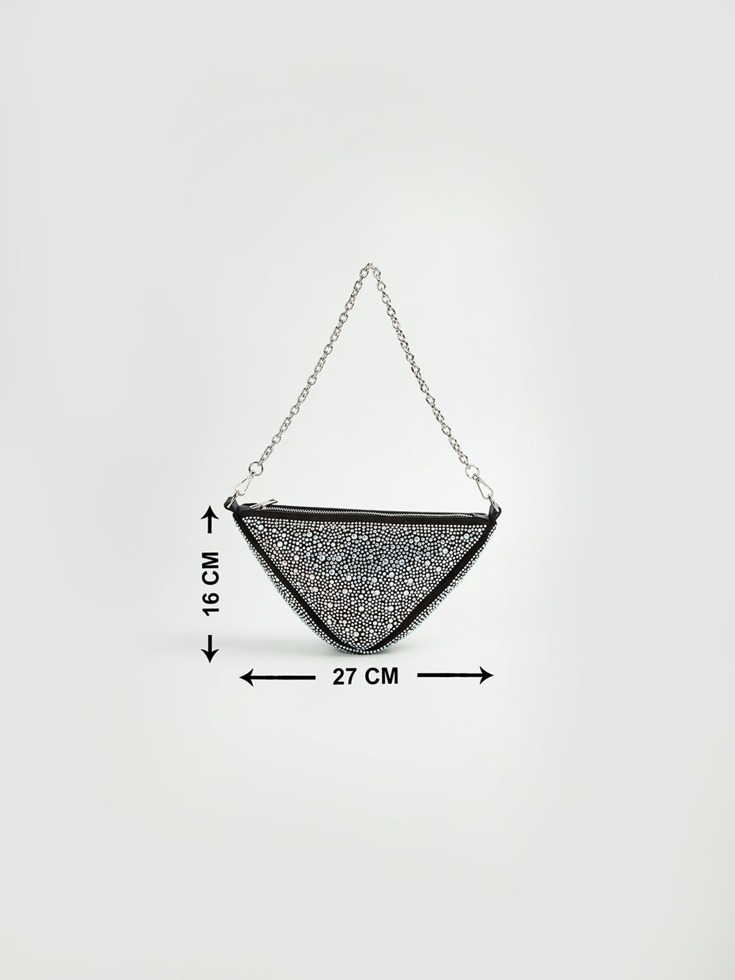 Code by Lifestyle Black Embellished Shoulder Bag