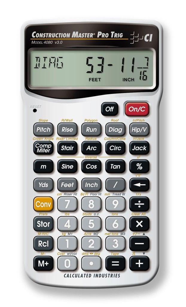 Calculated Industries Construction Master Pro Trig 4080