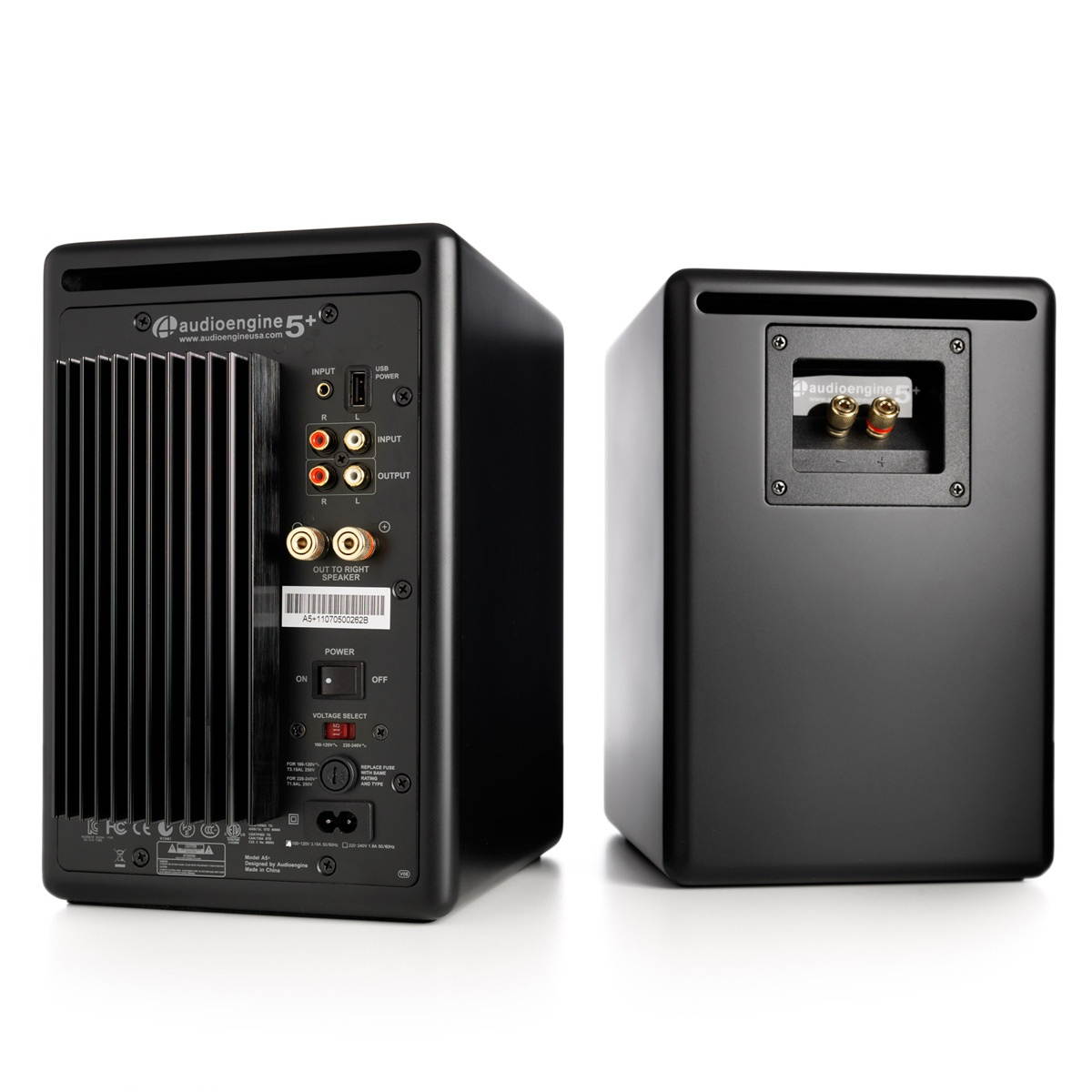 Audioengine A5+ Classic Powered Bookshelf Speakers - Pair (White)