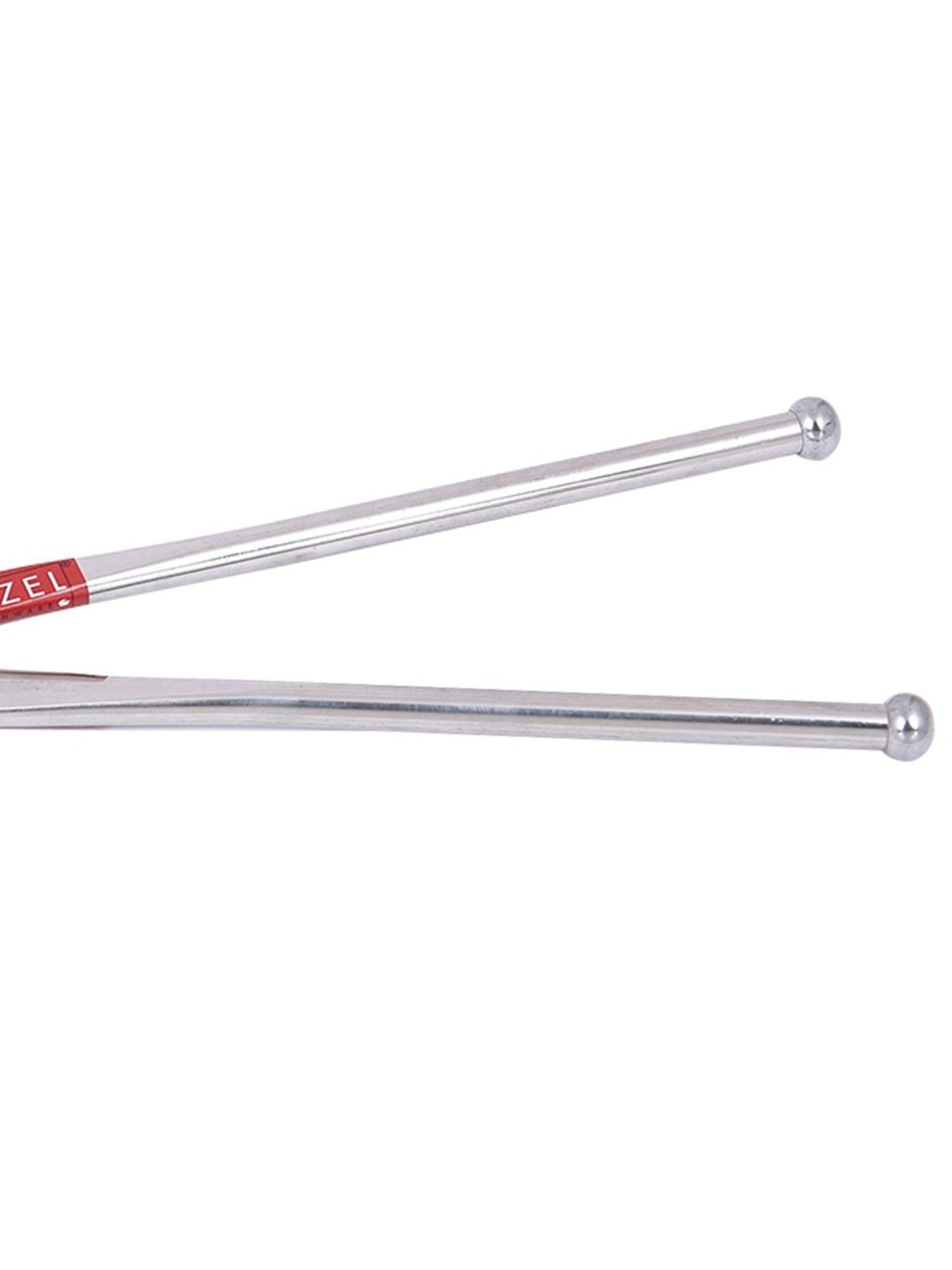 HAZEL Stainless Steel Silver Utensil Holder Pakad 9 MM Tongs for Kitchen