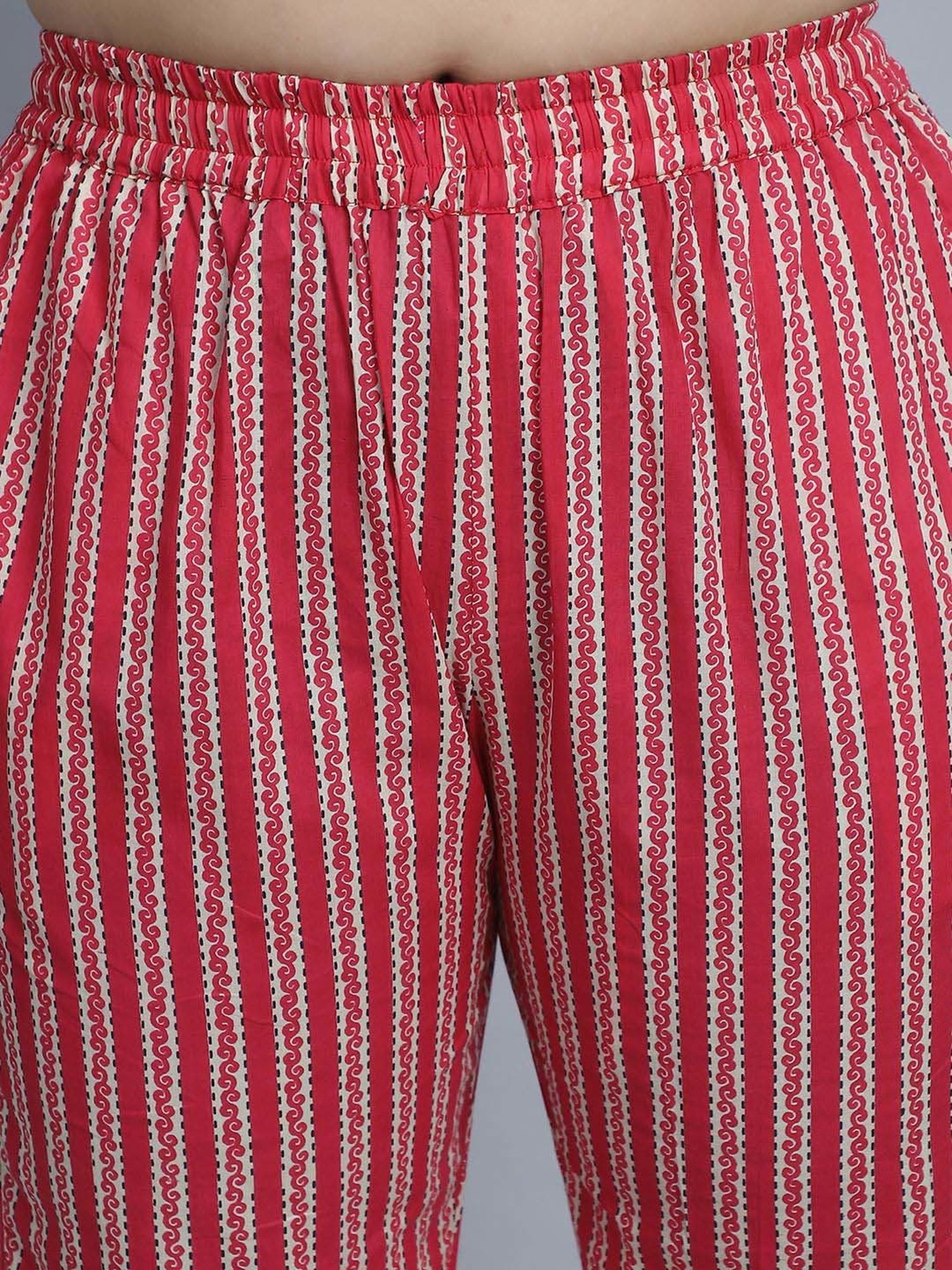 TAG 7 Pink Cotton Printed Top Pyjamas Set