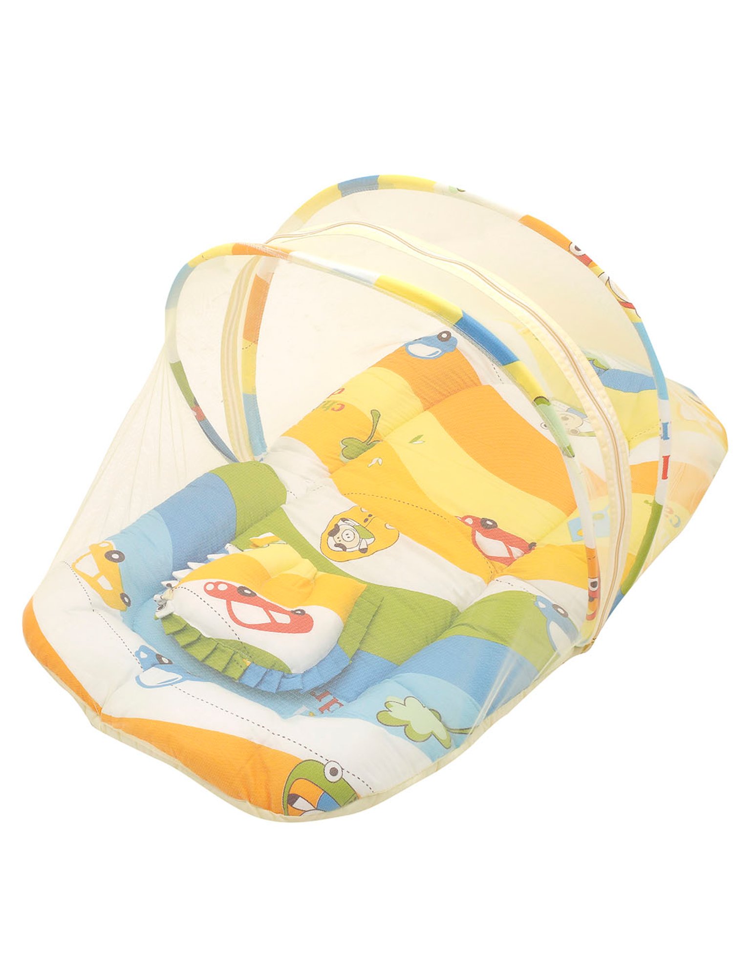 Baby Moo Tent Mattress Set with Neck Pillow Cruising In My Car Multicolour