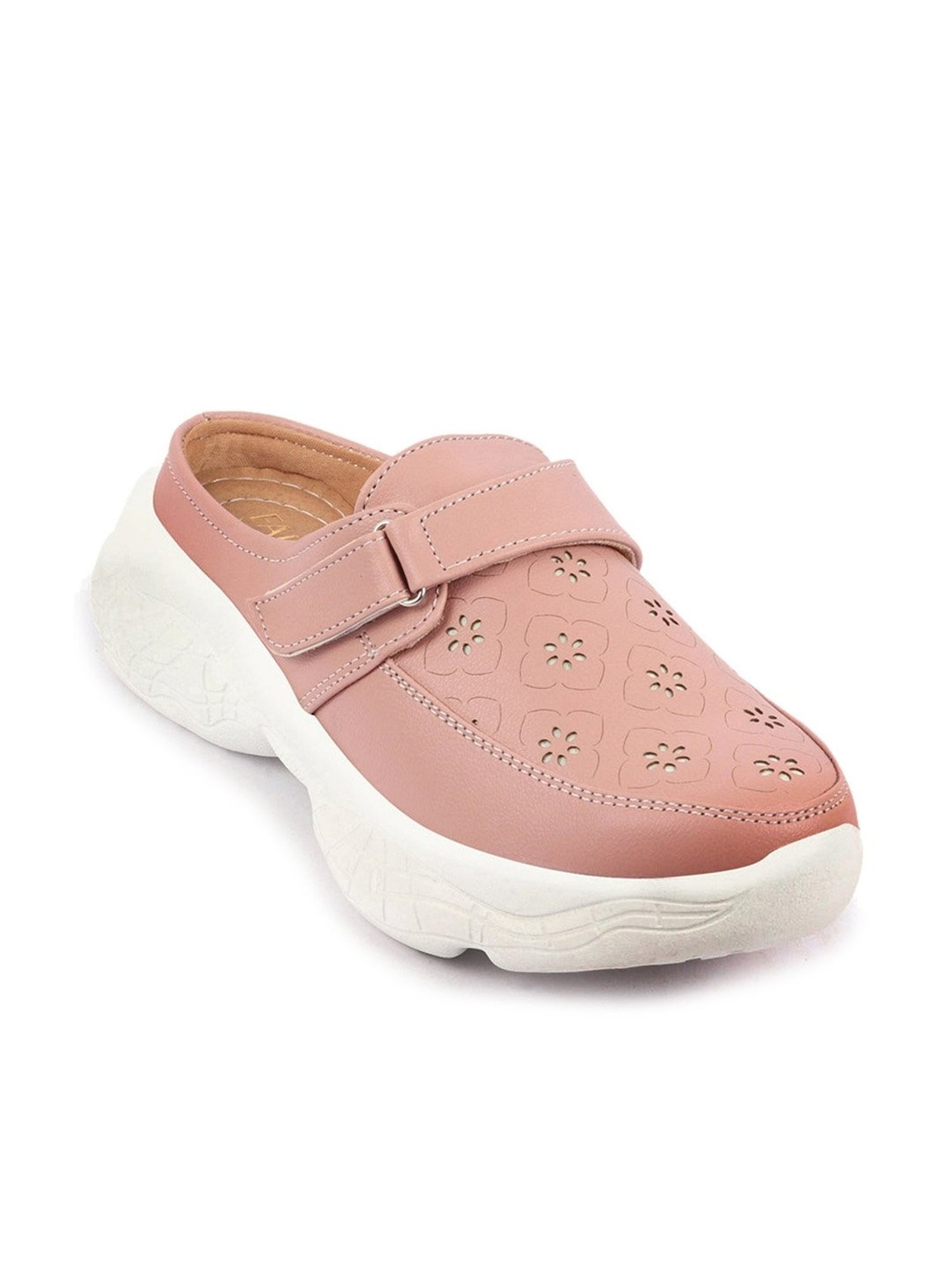 Fausto Women's Peach Mule Shoes