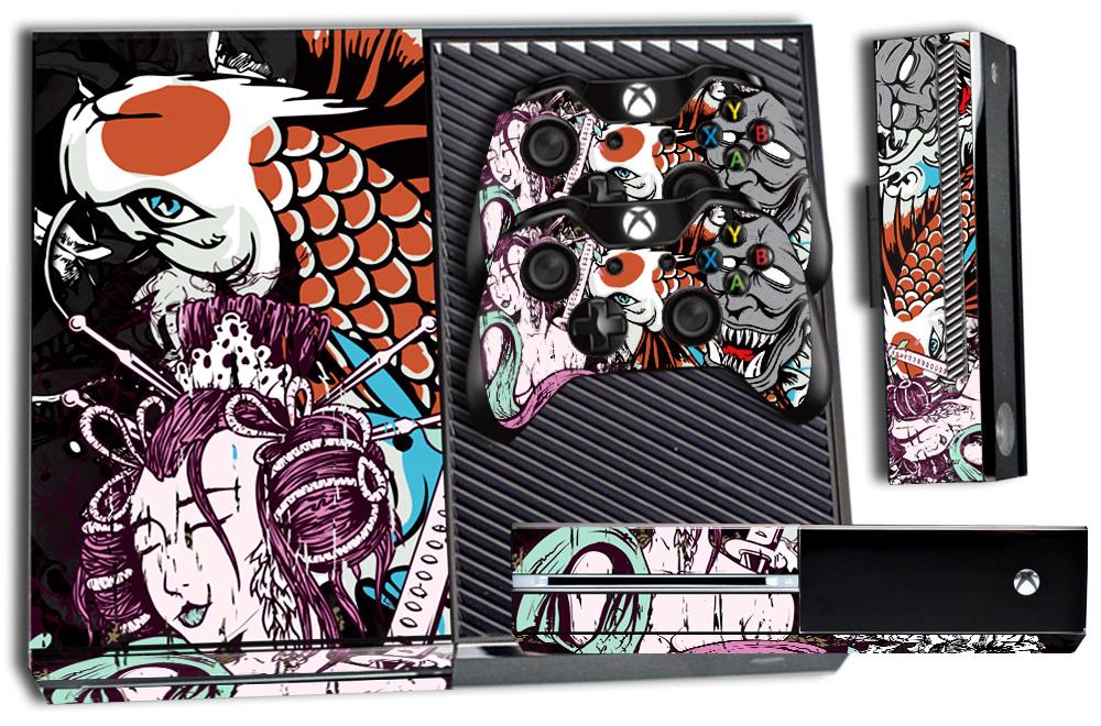 Microsoft Xbox ONE  Console Skin plus 2 Controller Skins - Tsunami