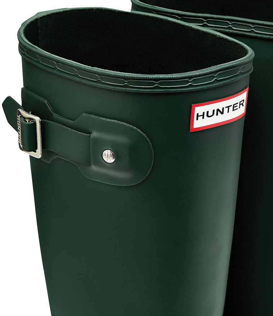 Hunter Women's Original Tall Matte Buckle Strap Rain Boots