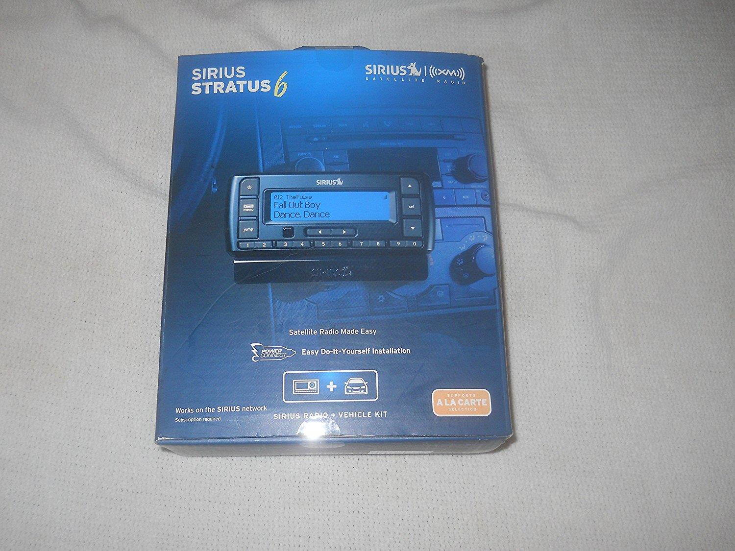 SIRIUS Stratus 6 Dock_and_Play Radio with Car Kit _Black