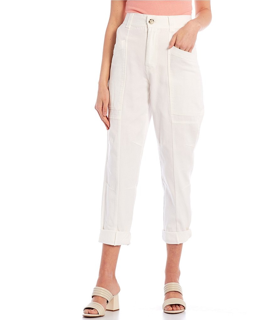 GB Seamed High Waist Twill Pants