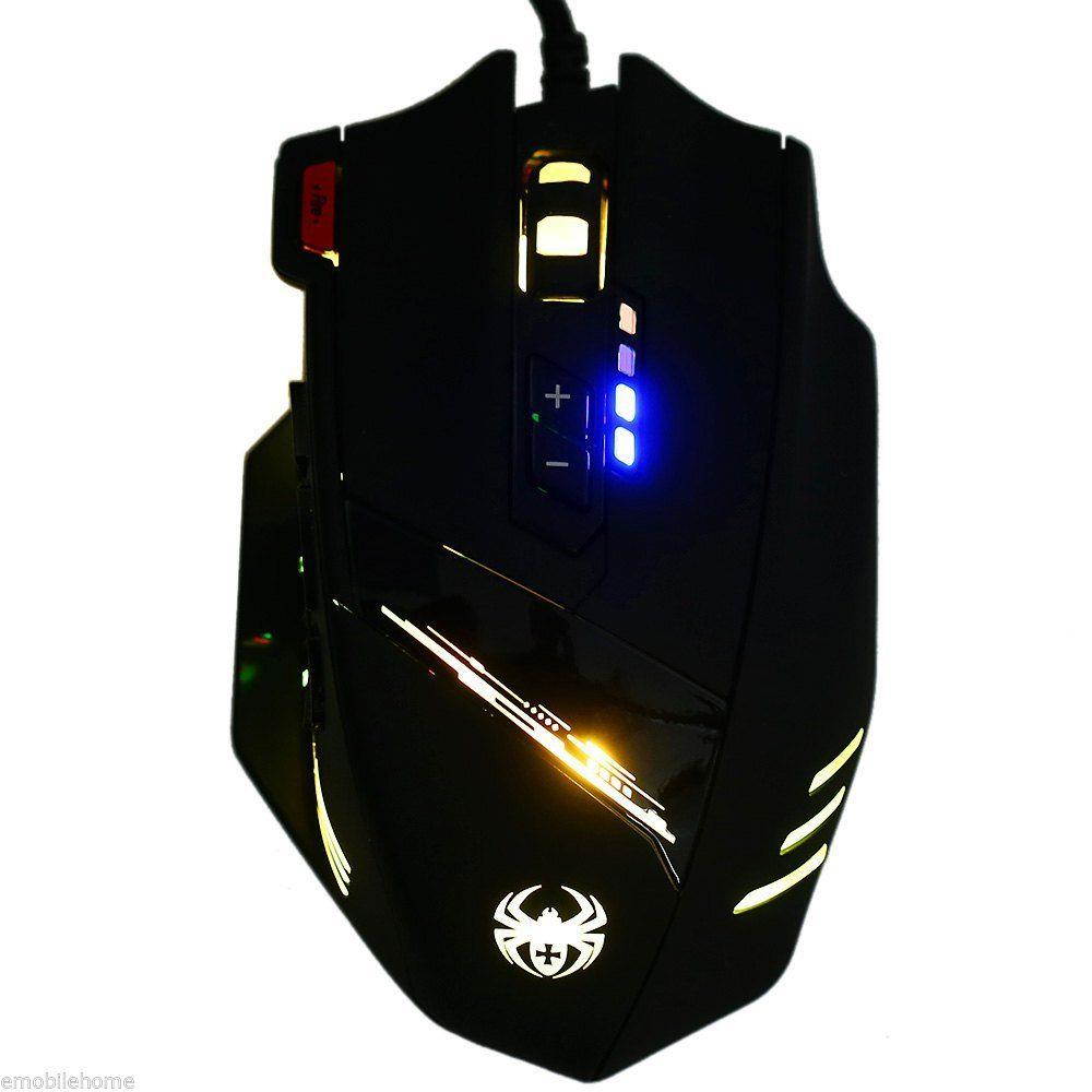 ZELOTES C-12 12 Key Wired USB Optical Game Mouse Adjustable 4000DPI
