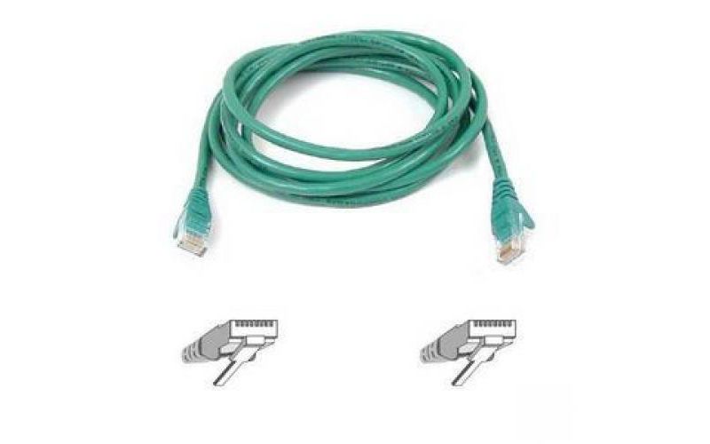 Belkin Cat5e Patch Cable - RJ-45 Male Network - RJ-45 Male Network - 10ft - Green