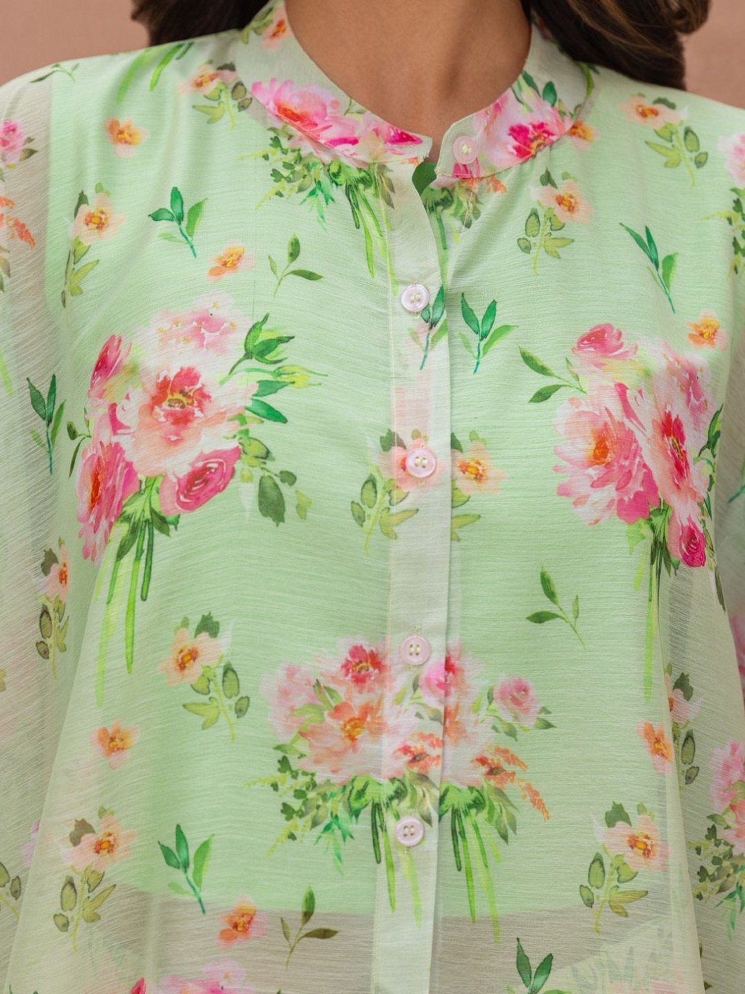 BInfinite Green Camellia Coords-Set