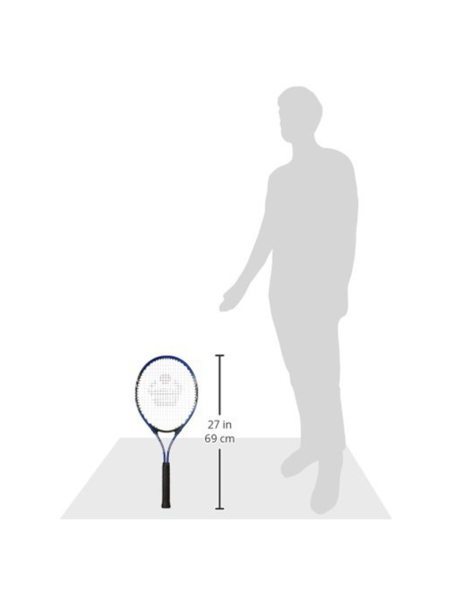 Cosco MAXPOWER Tennis Racquet (Navy) Size - Standard