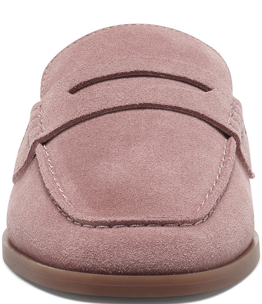 Lucky Brand Patsie Suede Penny Wedge Mules