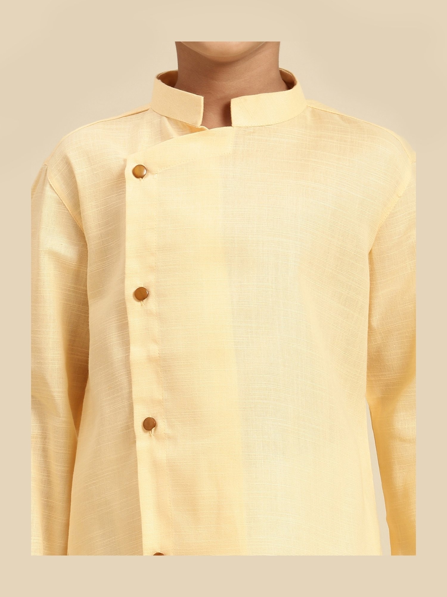 TABARD Kids Red Printed Full Sleeves Kurta