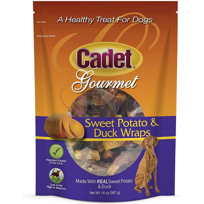 Cadet Duck & Sweet Potato Wraps (14 oz Pack)