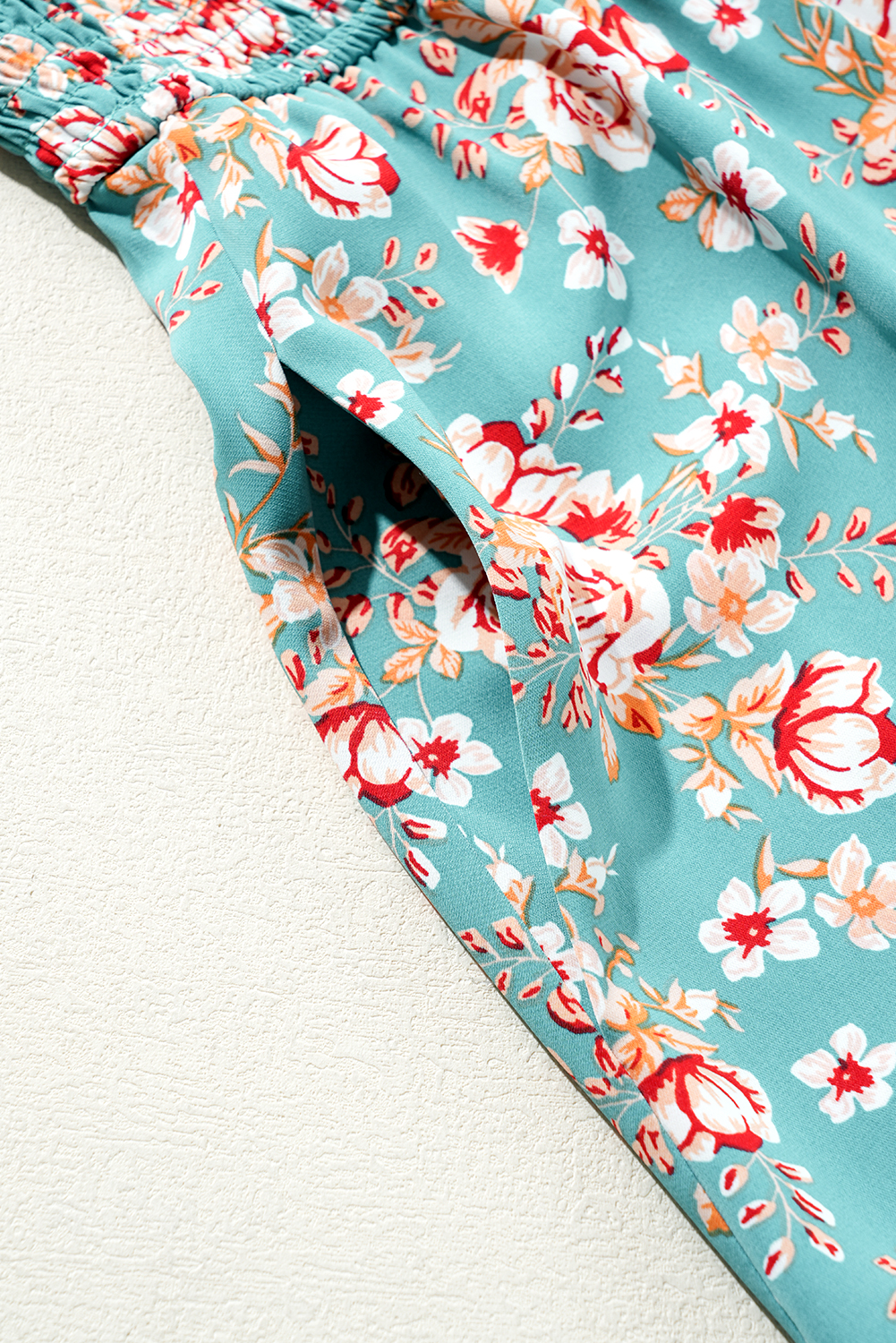 Black Leopard Patchwork Split Neck Ruffle Plus Size Dress