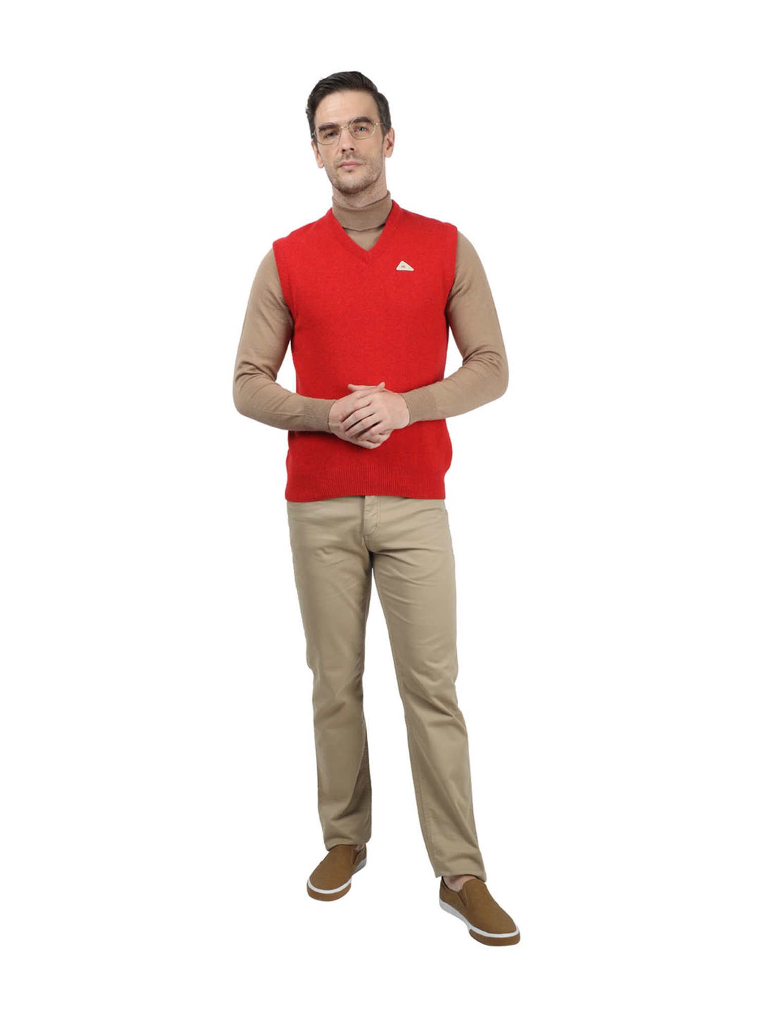 Monte Carlo Red Regular Fit Sweater