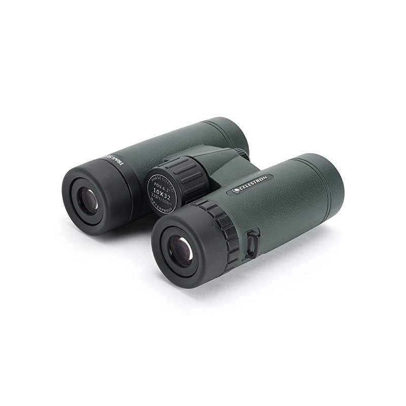 TrailSeeker 10x32 Binoculars Fully MultiCoated Optics Binoculars for Adults Phase and Dielectric Coated BaK4 Prisms Waterproof amp Fogproof Rubber Armored 82 Feet Close Focus