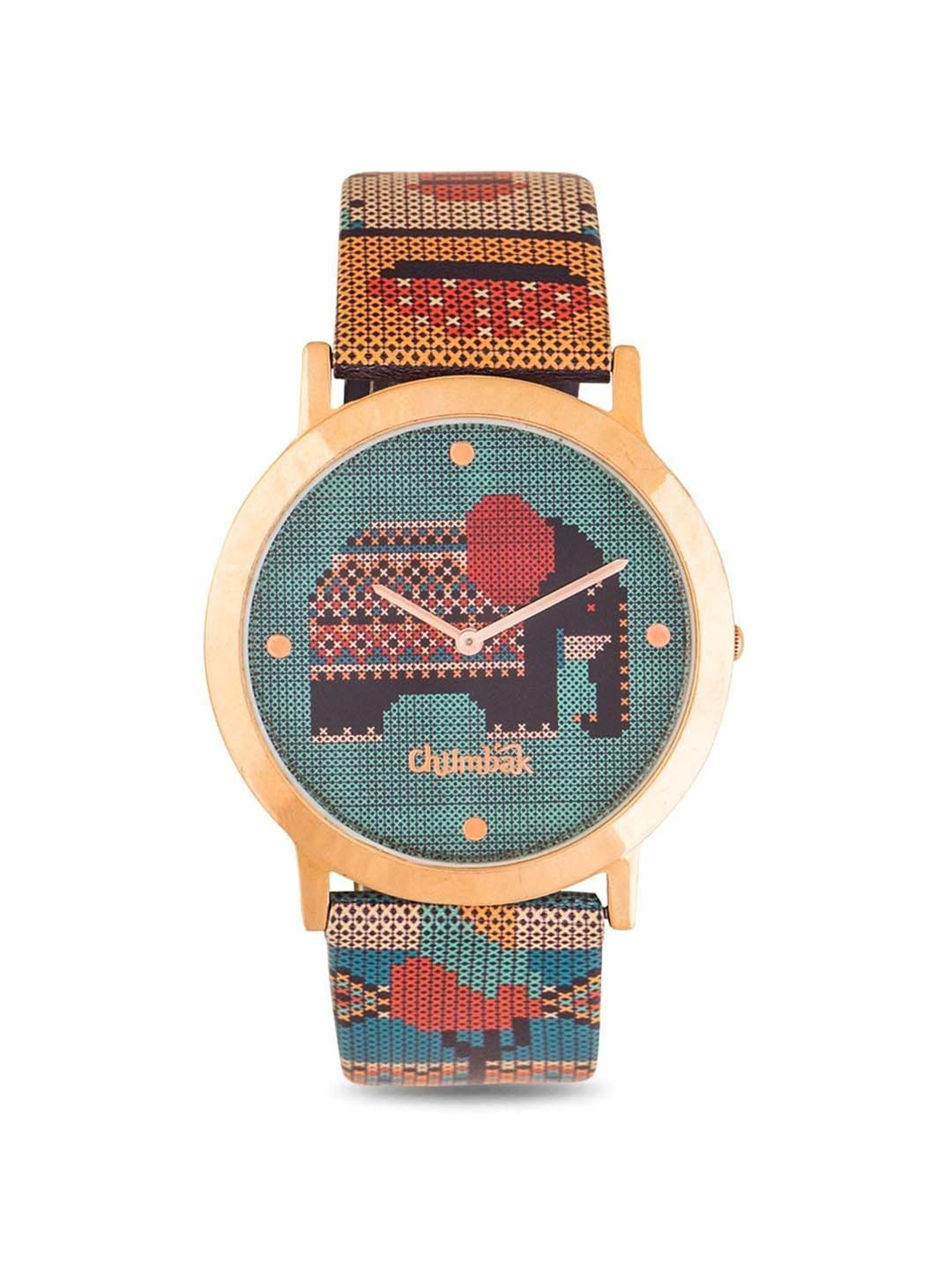 Chumbak KX1 Tribal Elephant Aztec Analog Watch for Women