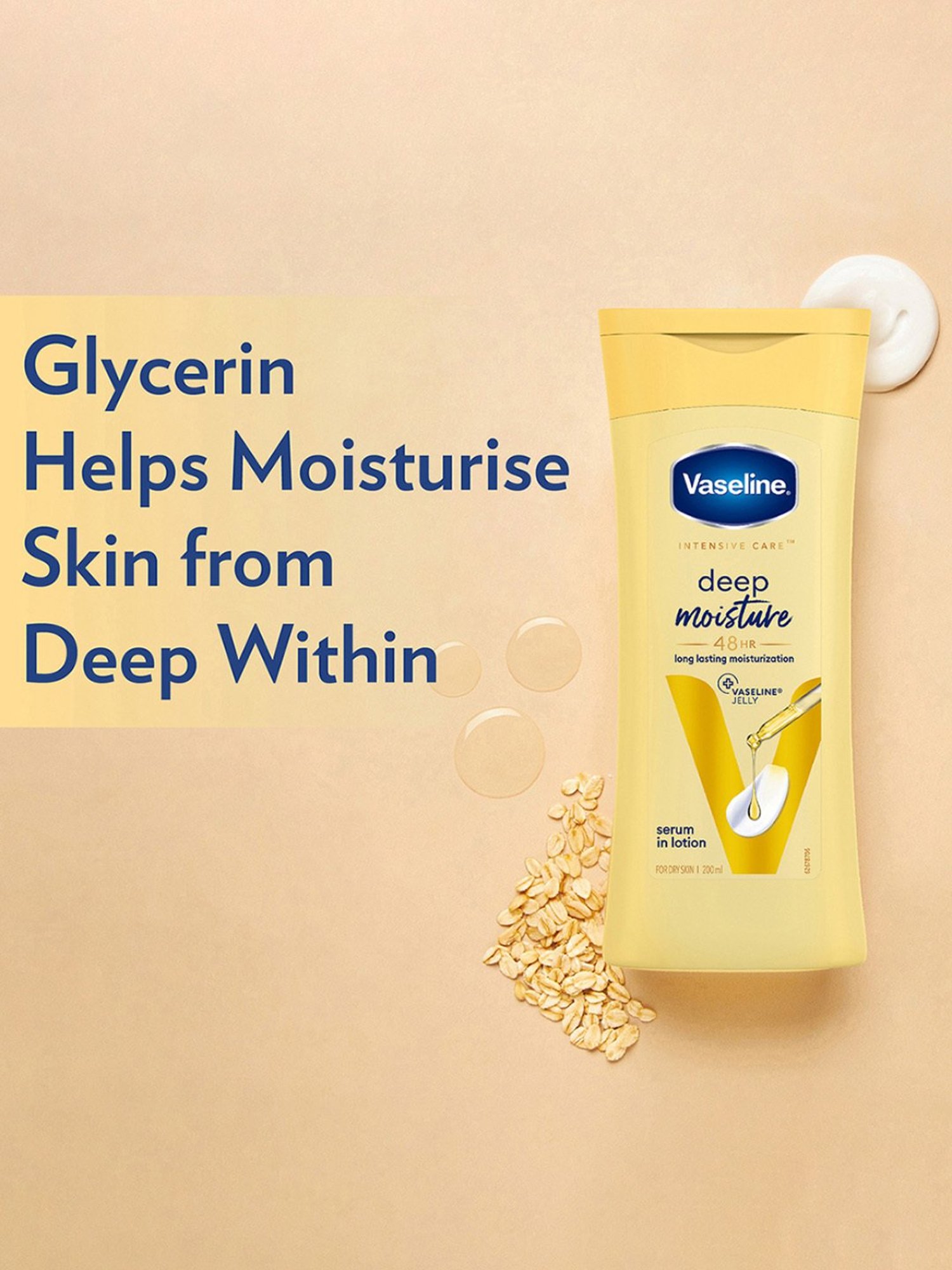 Vaseline Intensive Care Deep Moisture Body Lotion - 200 ml