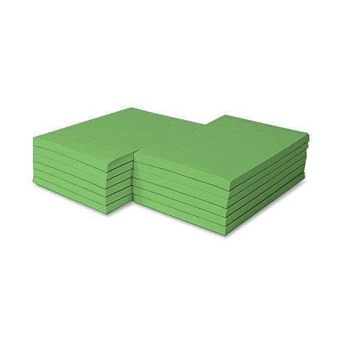 Colored Memo Pads Size 4 X 6 - 100 Sheets Per Pad, 5 Pads Per Pack (Lime Green)