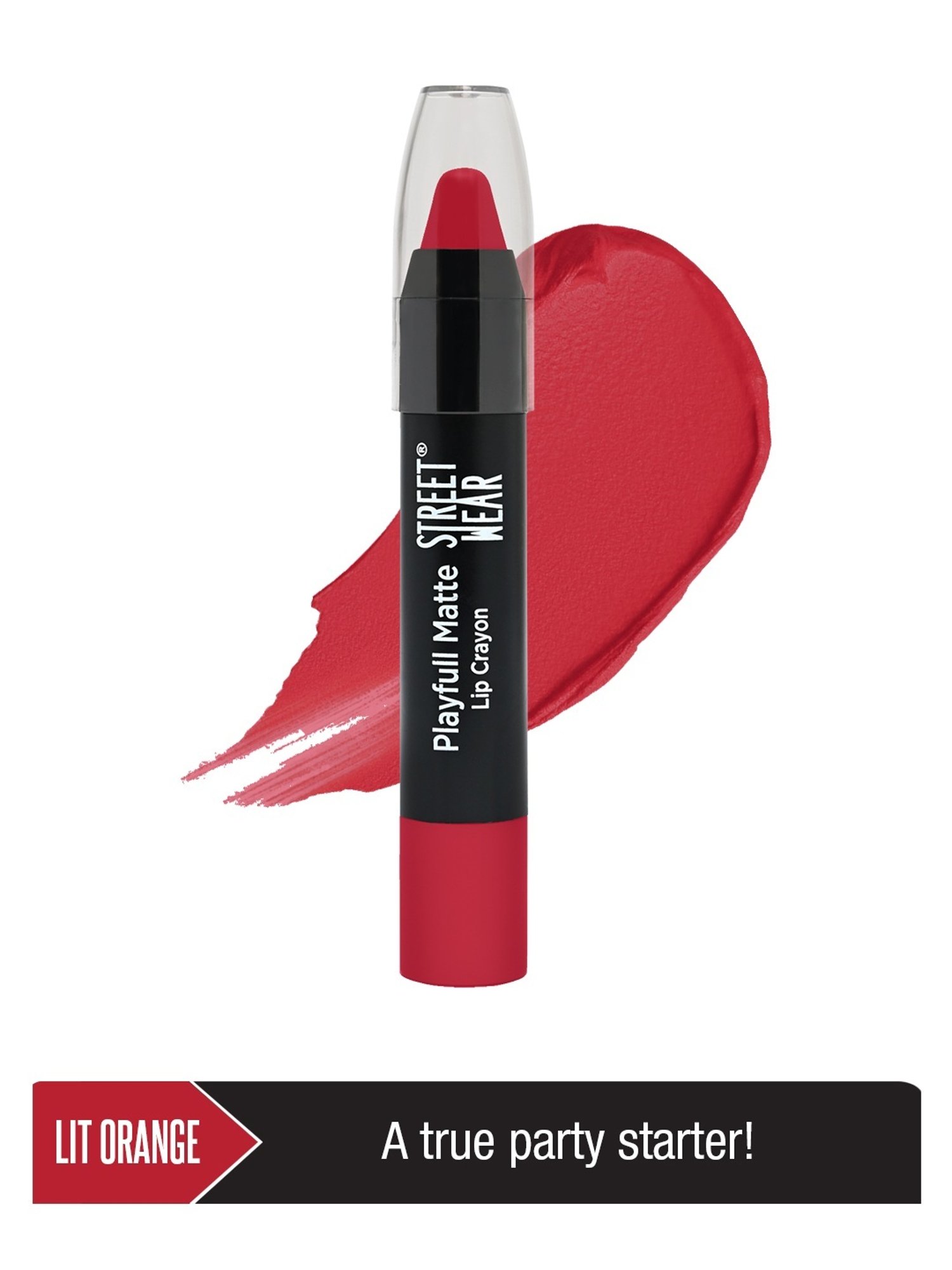 Street Wear Playfull Matte Lit Orange - 2.9 gm