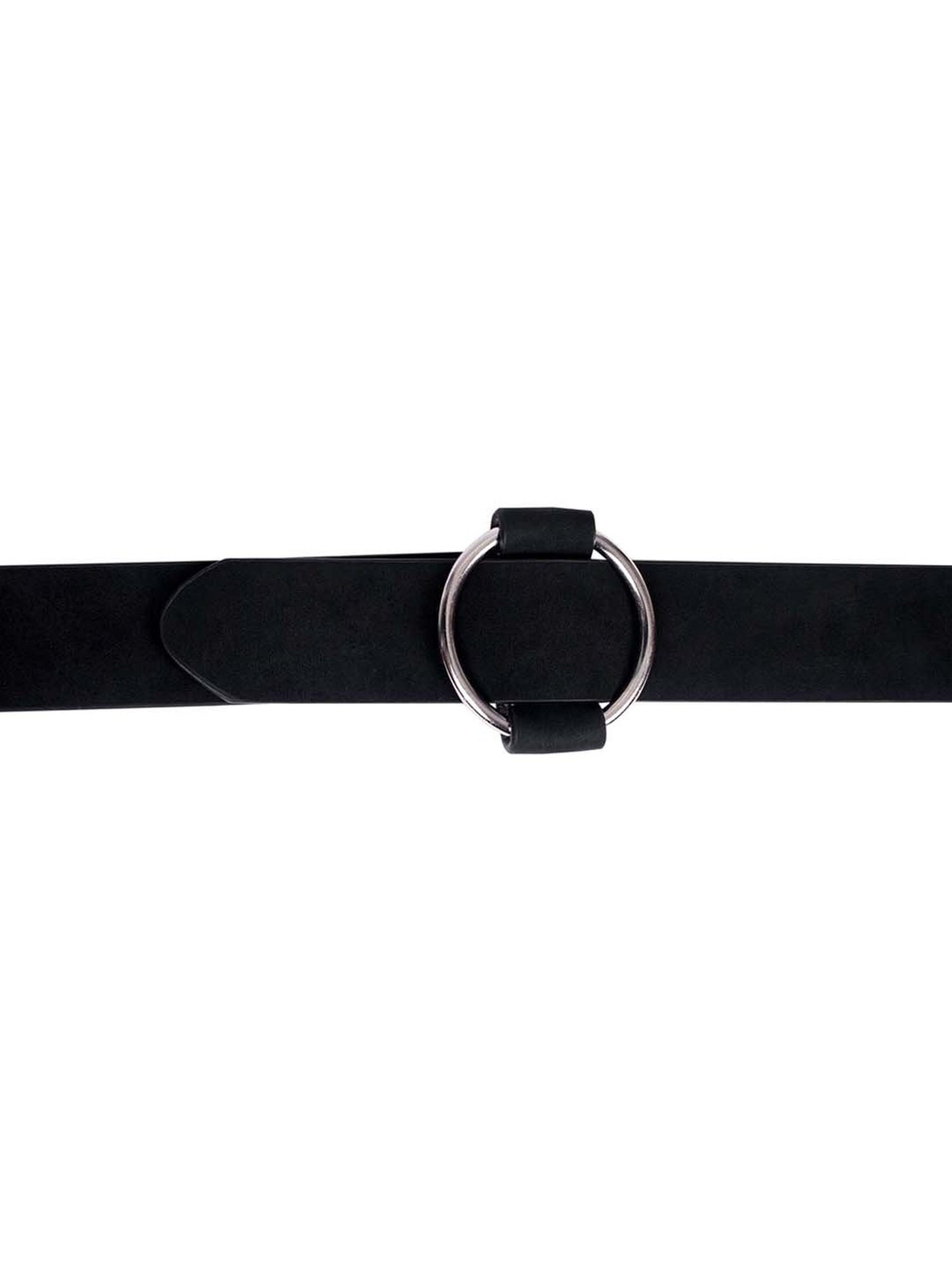 Crusset Black Suede Waist Belt for Women