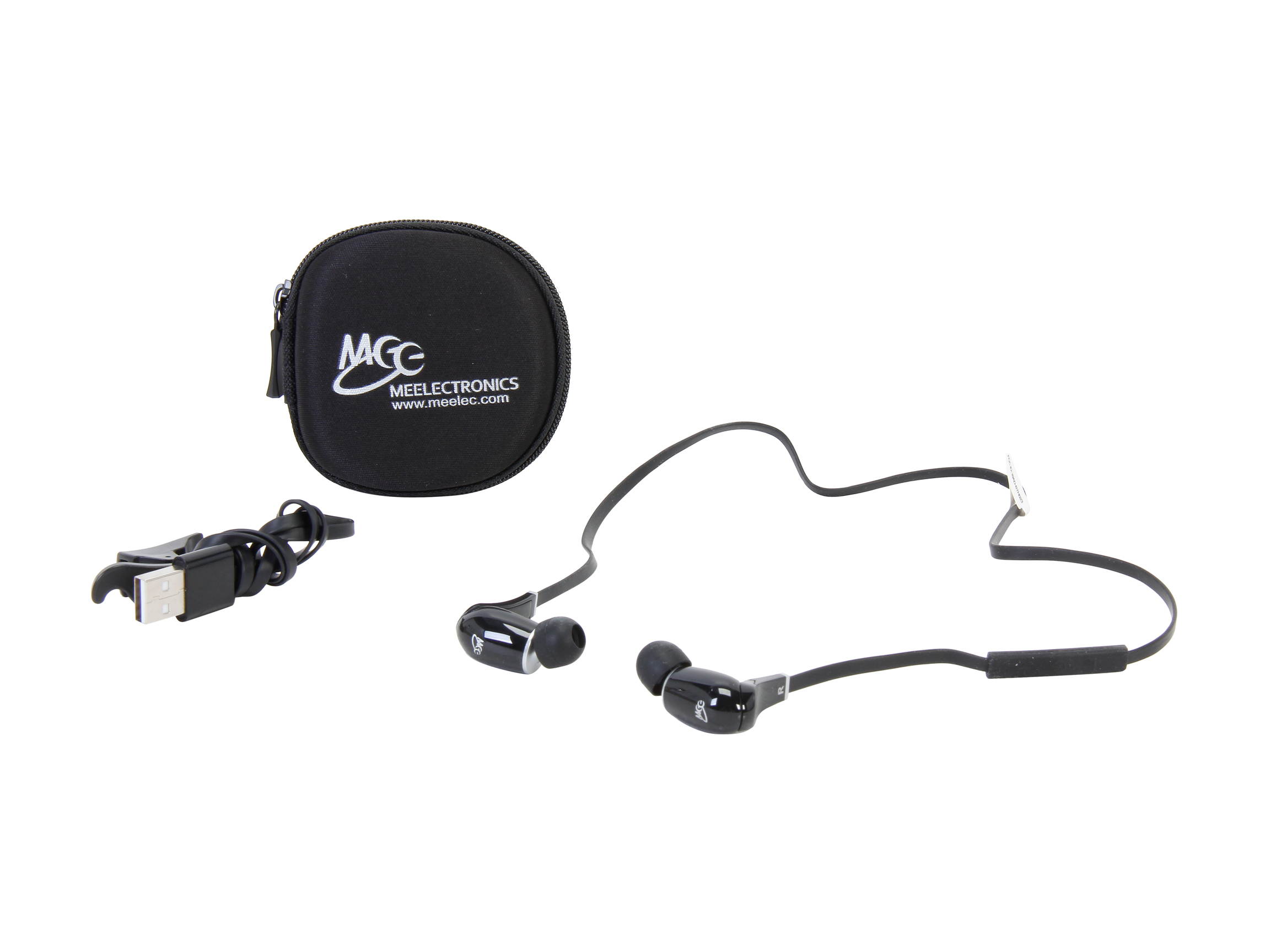 Mee audio Black/White EP-AF71-BK-MEE Air-Fi METRO AF71 Bluetooth Noise Isolating In-Ear Stereo Headset -