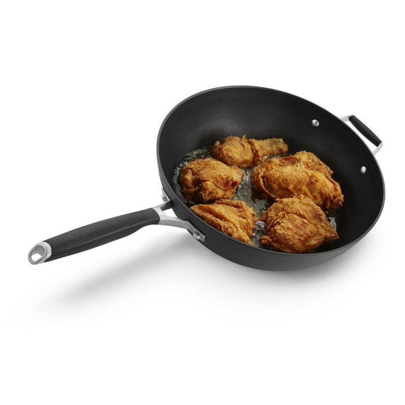 Select by Calphalon 12" Hard-Anodized Non-Stick Jumbo Fryer with Cover