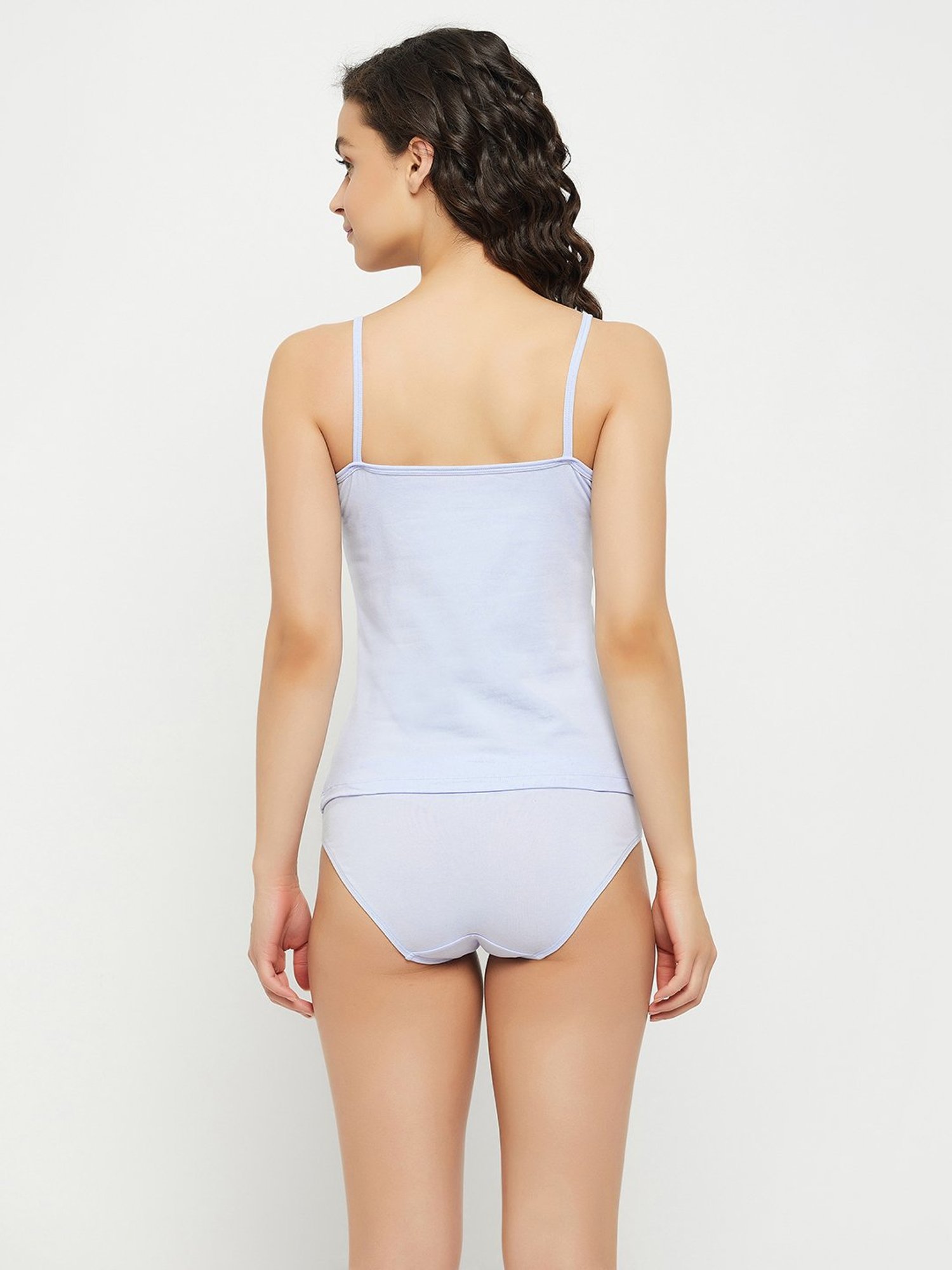 Clovia Blue Full Coverage Non-Padded Bra & Panty Set