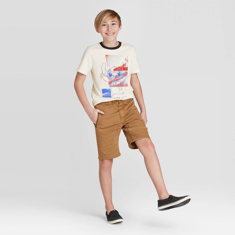 Boys' Zipper Jean Shorts - art class™ Khaki S