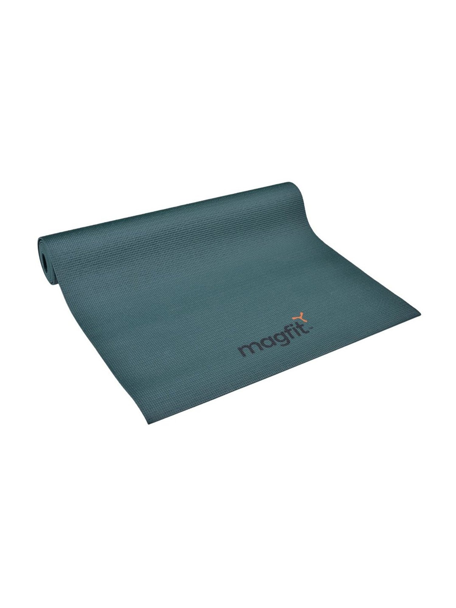 MagFit Green PVC Yoga Mat with Mat Bag (4 mm)