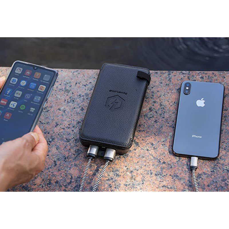 Solar Charger &ndash; [4 Efficient Panels] USB-C 24000mAh Waterproof Solar Battery Charger for Emergency, Portable Solar Power Bank Wireless Battery Charger for Phones/Tablets/GPS/Camping,etc.