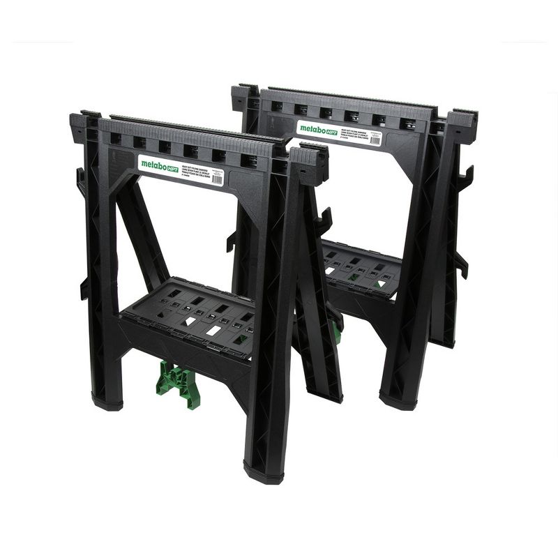 Metabo HPT 115445M 27 In. Plastic Sawhorse (2-Pack)