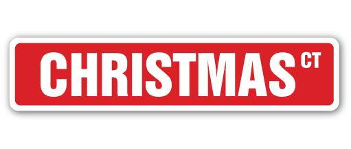 CHRISTMAS Street Sign santa claus reeindeer sleigh jesus| Indoor/Outdoor