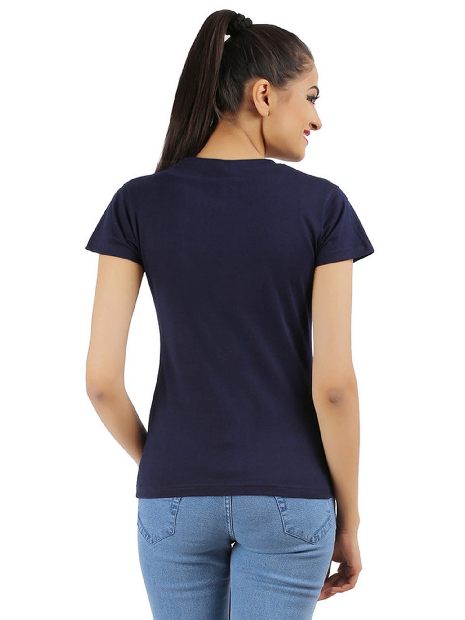 Appulse Navy & Lilac Cotton T-Shirt - Pack Of 2