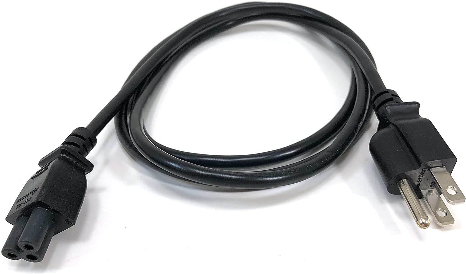 Micro Connectors, Inc. 6 feet 3 Prong "Mickey Mouse" Style Keyed Notebook Power Cord UL Approved (M05-126)