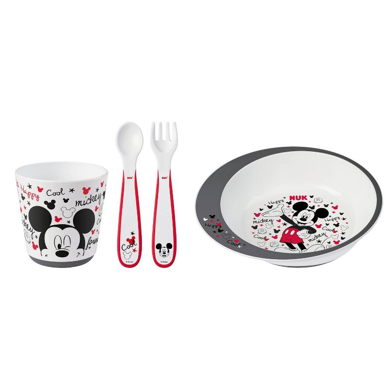 NUK Disney Mickey Mouse Tableware Set - 4pc