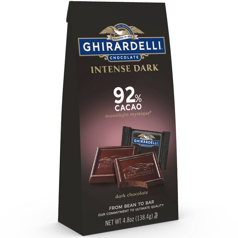 Ghirardelli Intense Dark Moonlight Mystique 92% Cacao Dark Chocolate Squares - 4.8oz